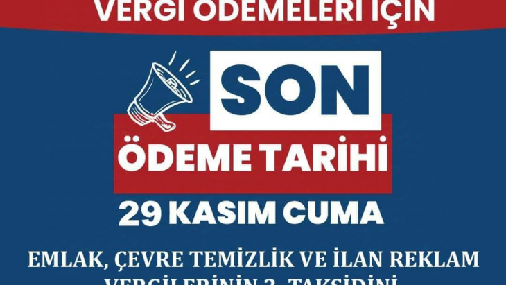 Vergi Ödemelerinde Son Gün 29 Kasım