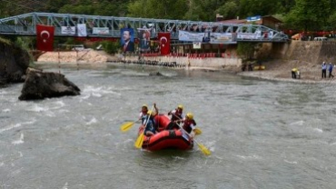 Tunceli'de Dünya Rafting Şampiyonası heyecanı