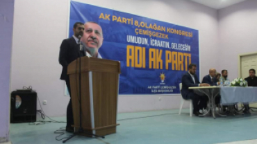 BAŞKAN İBRAHİM ENES SOMYÜREK AK PARTİ İLÇE BAŞKANLIĞI KONGERESİNE KATILDI