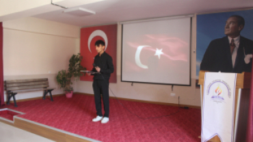 BAŞKAN SOMYÜREK İSTİKLAL MARŞI'NIN KABULÜ PROGRAMINA KATILDI