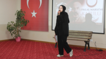 BAŞKAN SOMYÜREK İSTİKLAL MARŞI'NIN KABULÜ PROGRAMINA KATILDI